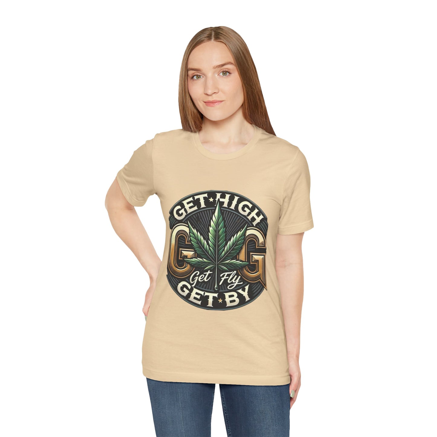GGG Unisex Jersey Short Sleeve Tee With backside graphic