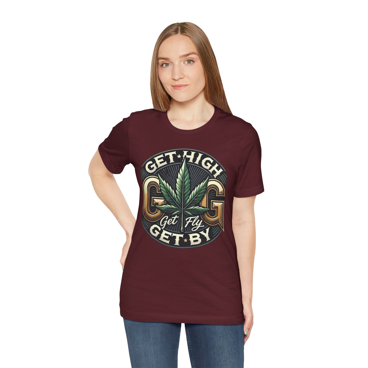 GGG Unisex Jersey Short Sleeve Tee With backside graphic