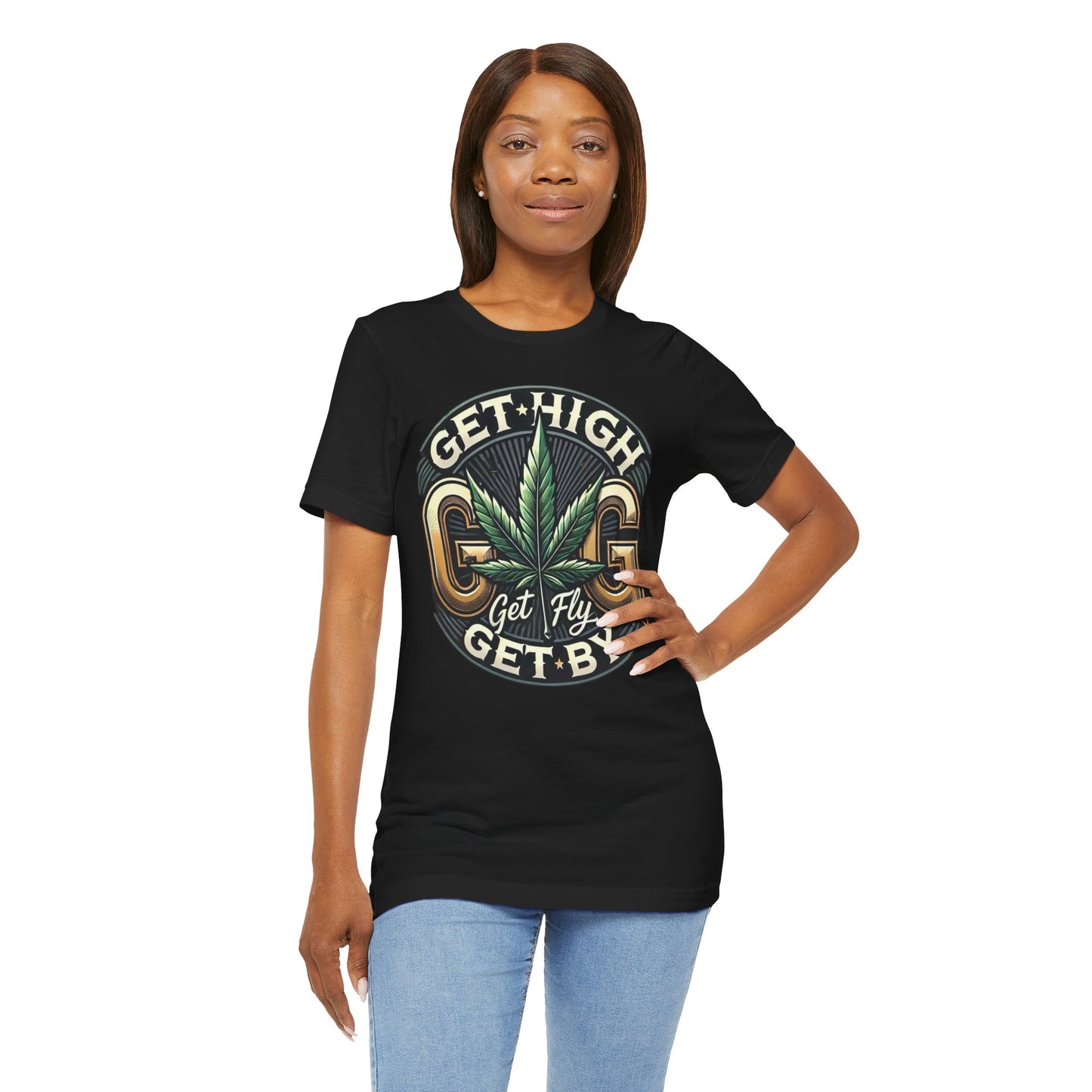 GGG Unisex Jersey Short Sleeve Tee With backside graphic