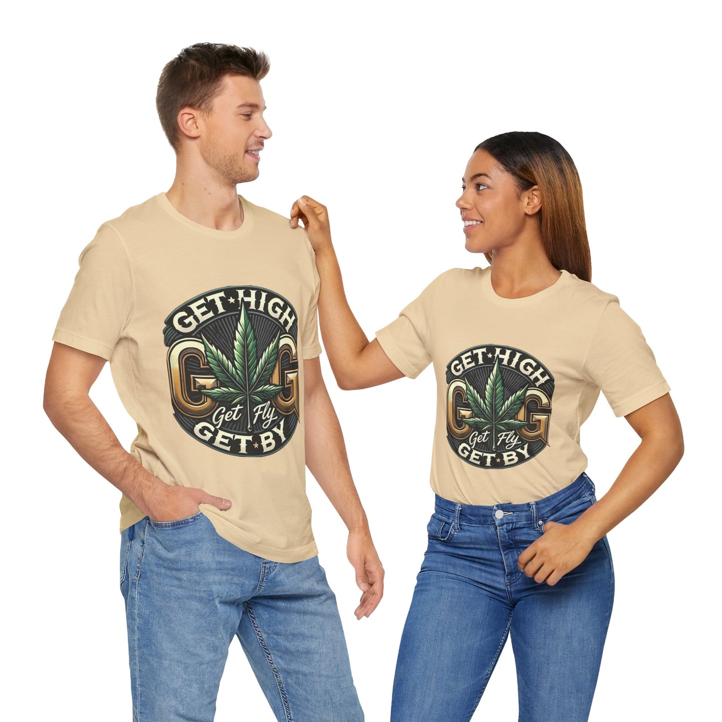 GGG Unisex Jersey Short Sleeve Tee With backside graphic