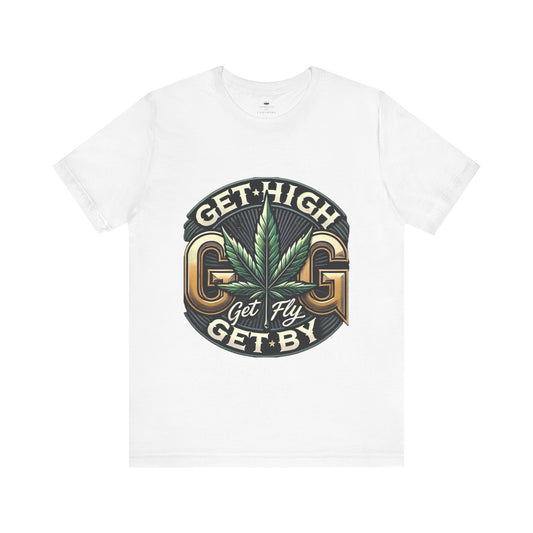 GGG Unisex Jersey Short Sleeve Tee With backside graphic