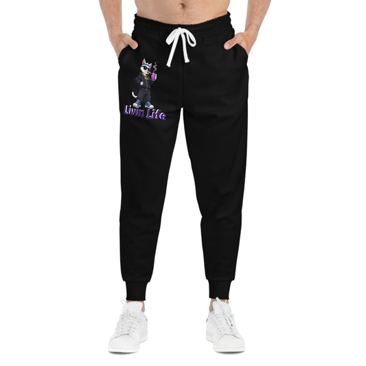 Street Style Wolf Athletic Joggers – Trendy Sportswear for Casual Comfort