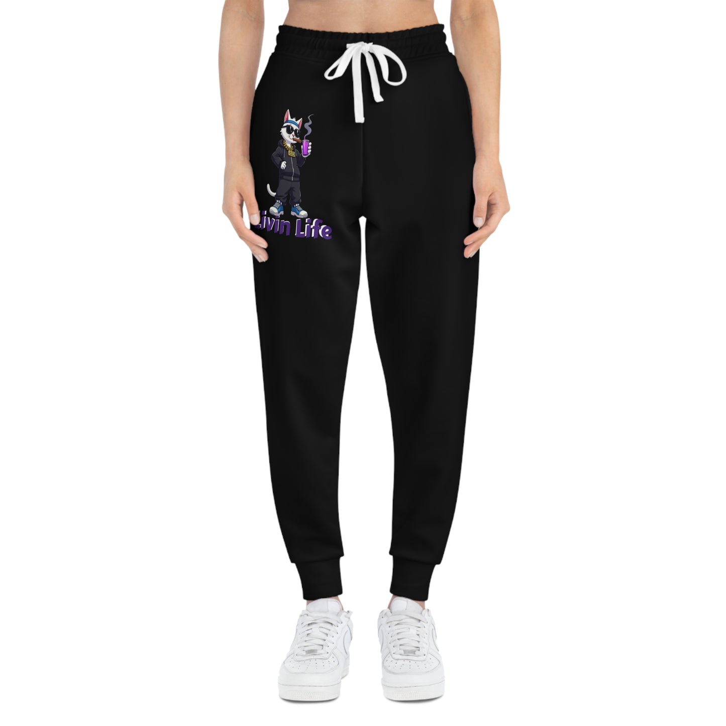 Street Style Wolf Athletic Joggers – Trendy Sportswear for Casual Comfort